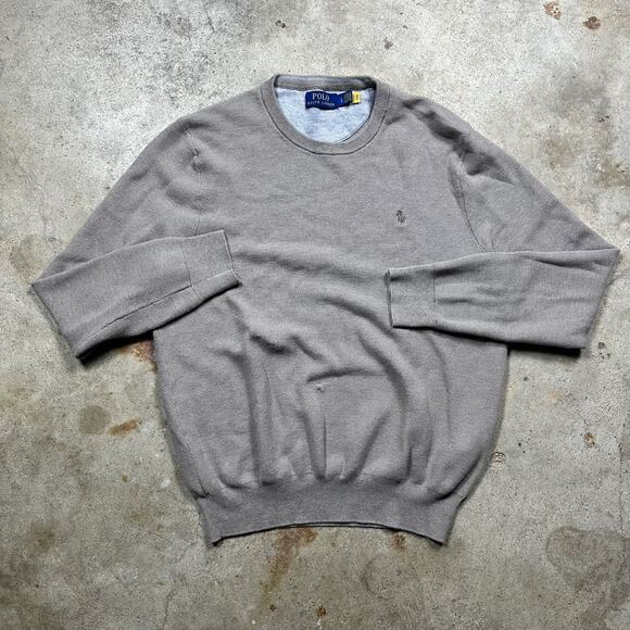 Polo Ralph Lauren Other - Beige Tan Polo Ralph Lauren Crewneck Sweater Size M
